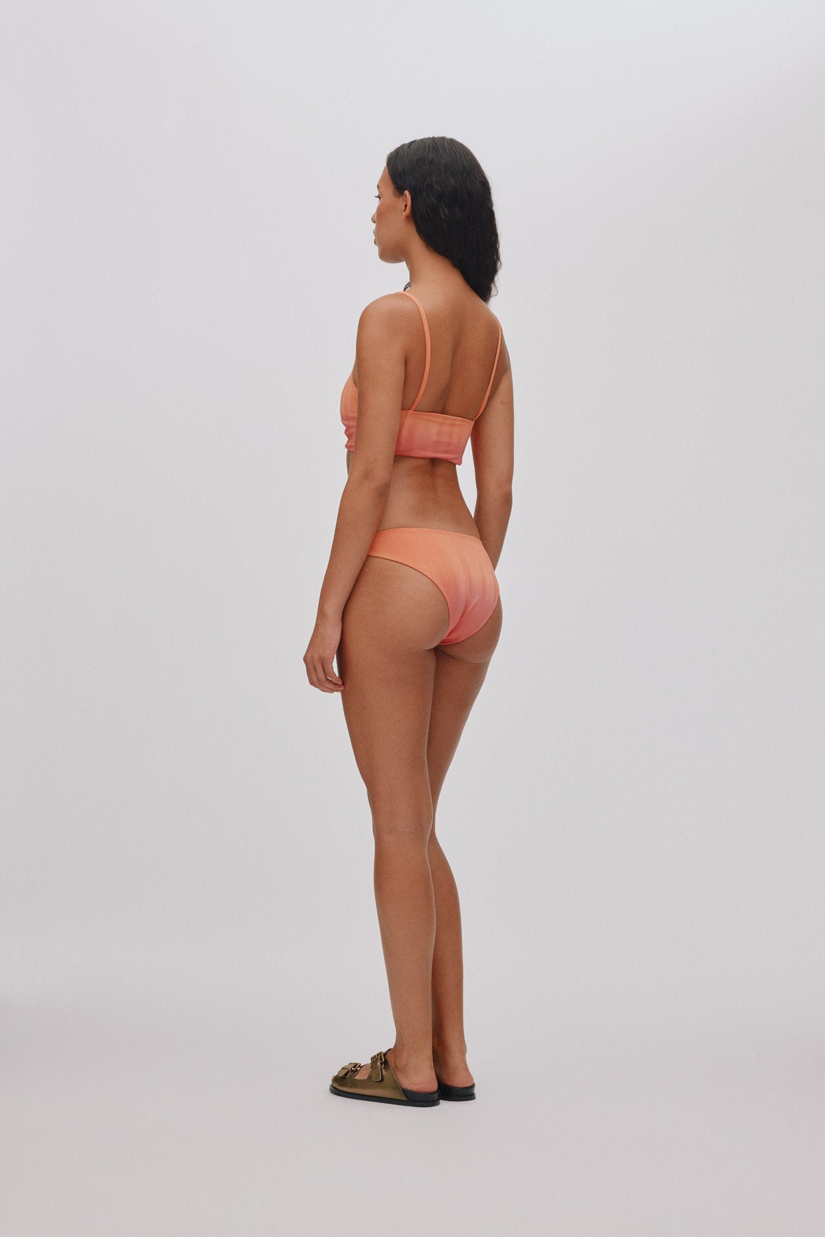 Rudy - Fusion bandeau string top I Mandarin pink 2 - Rabens Saloner