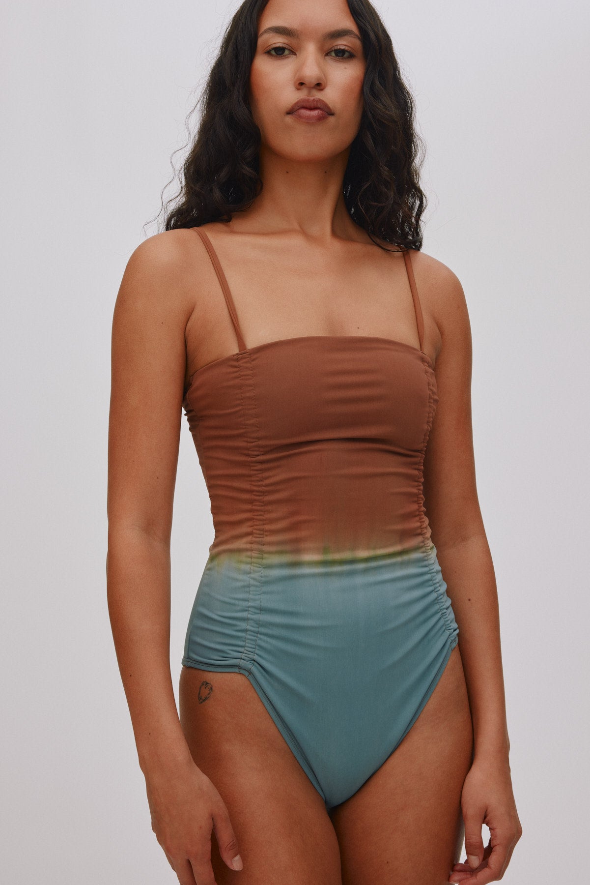 Sali - Fusion swimsuit I Mandarin pink 5 - Rabens Saloner