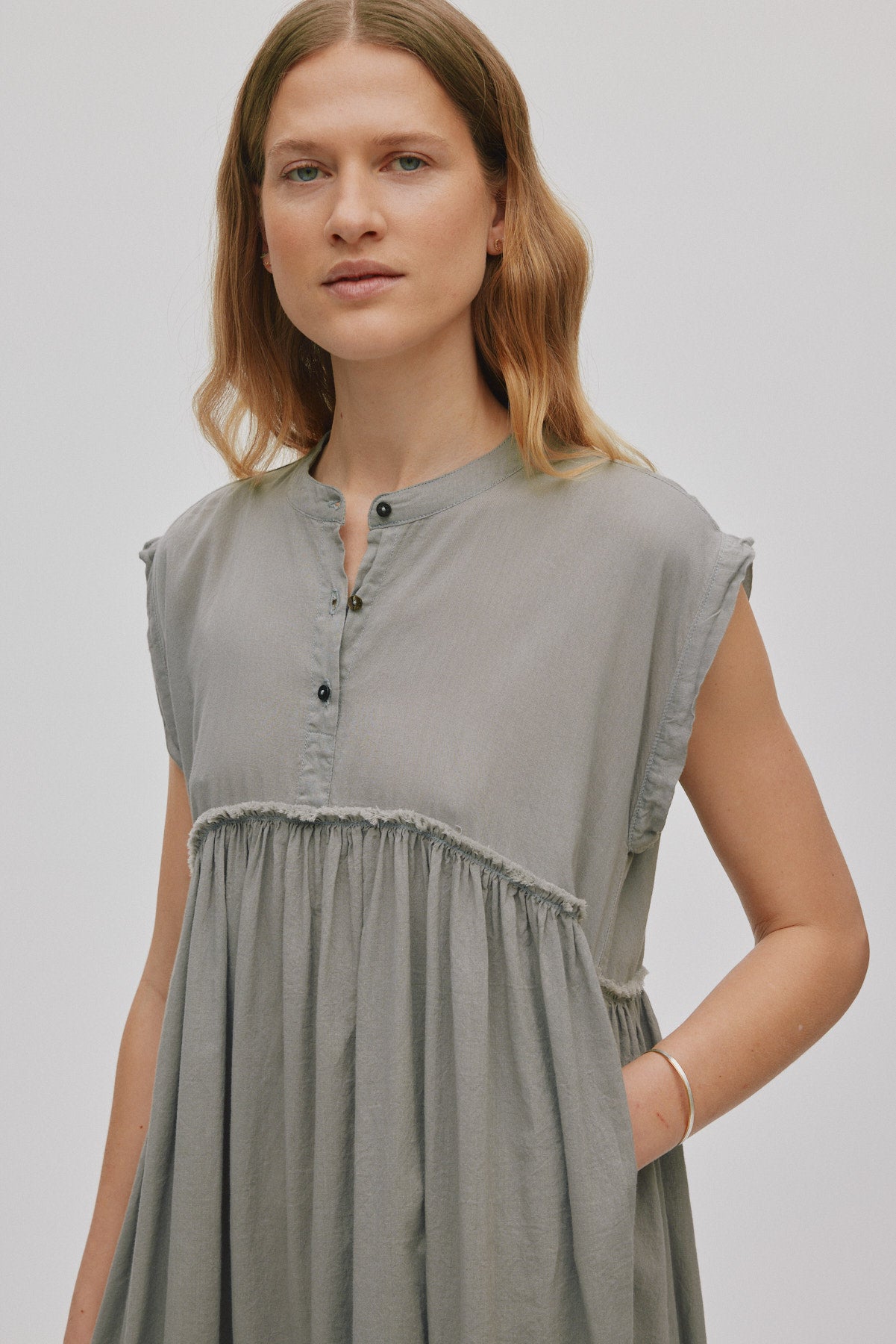 Devina - Cotton dress I Bone 4 - Rabens Saloner