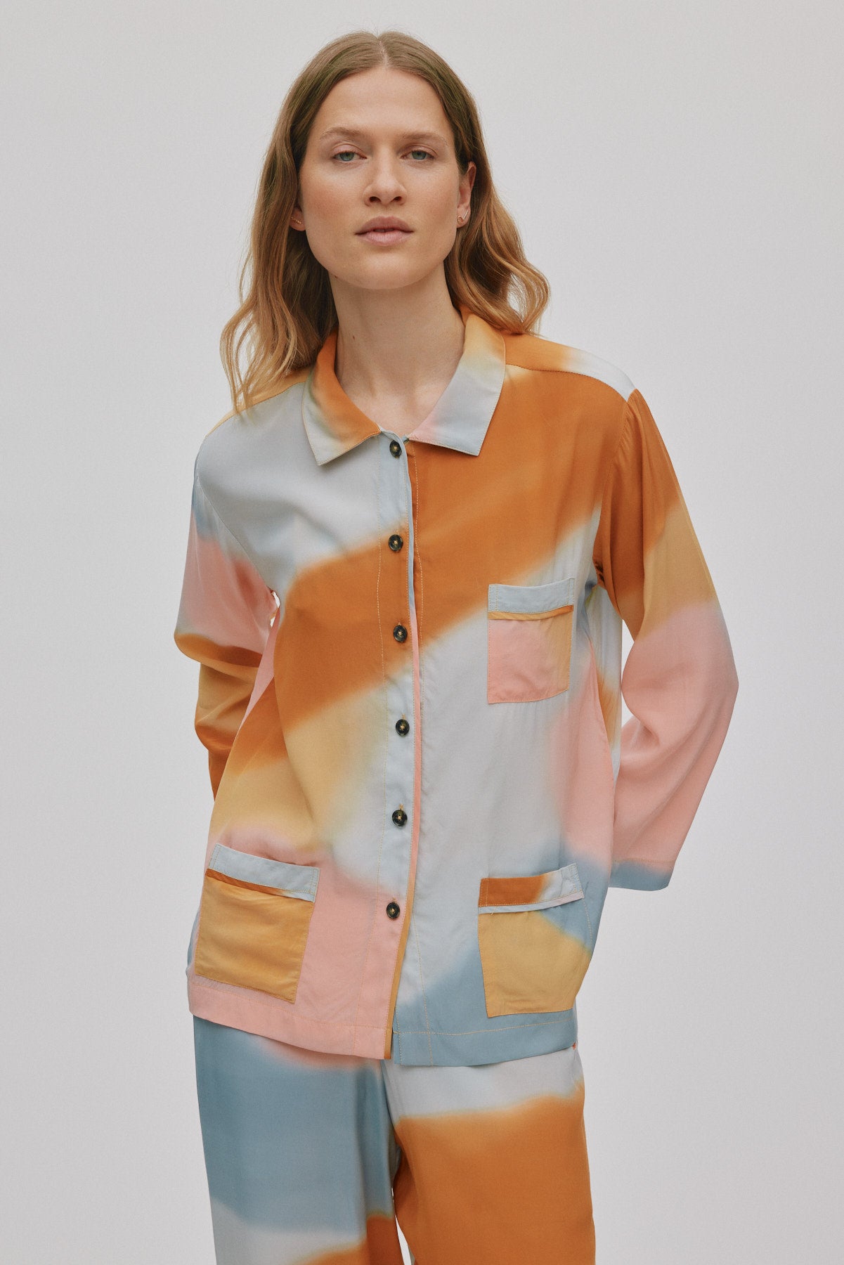 Anki - Water color short jacket I Sunset combo 2 - Rabens Saloner