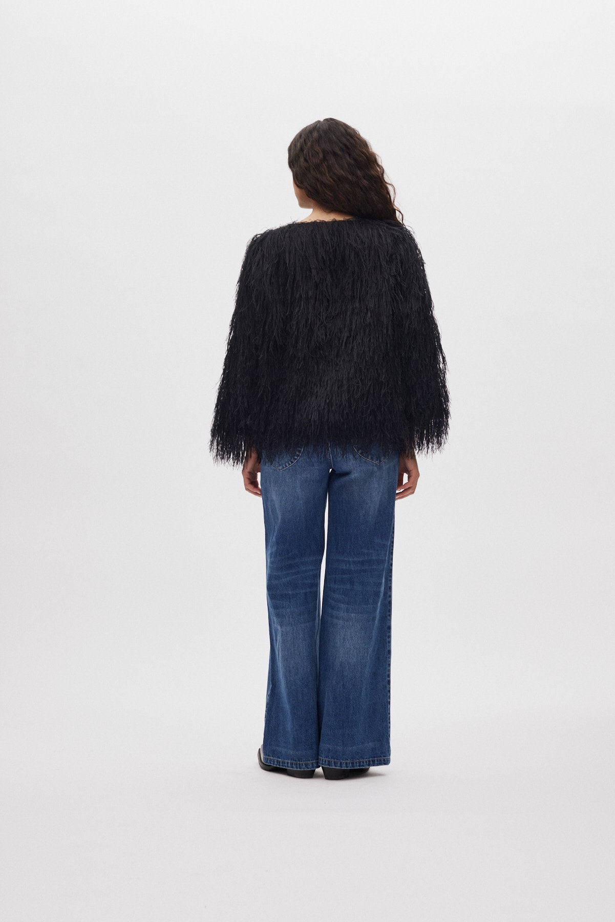 Safi- Plume blouse I PRE-ORDER I Black 3 - Rabens Saloner