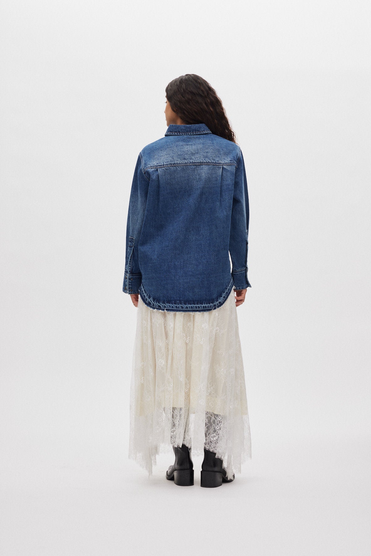 Monette - Laced multi layer skirt I Off white 3 - Rabens Saloner