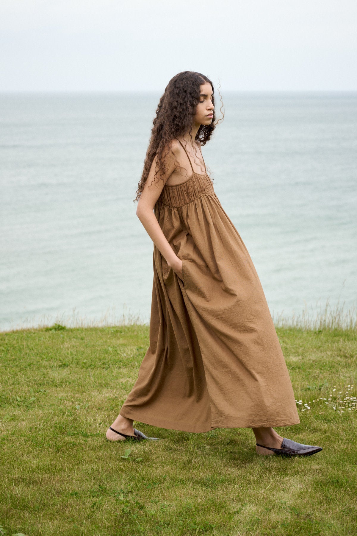 Dorrit - Cotton angel string dress I Chestnut 7 - Rabens Saloner