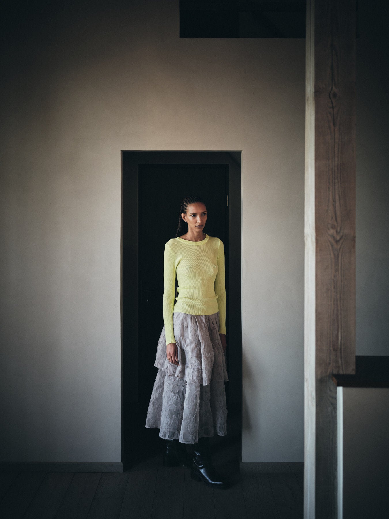Sibora - Splash netting skirt I Silver grey 13 - Rabens Saloner