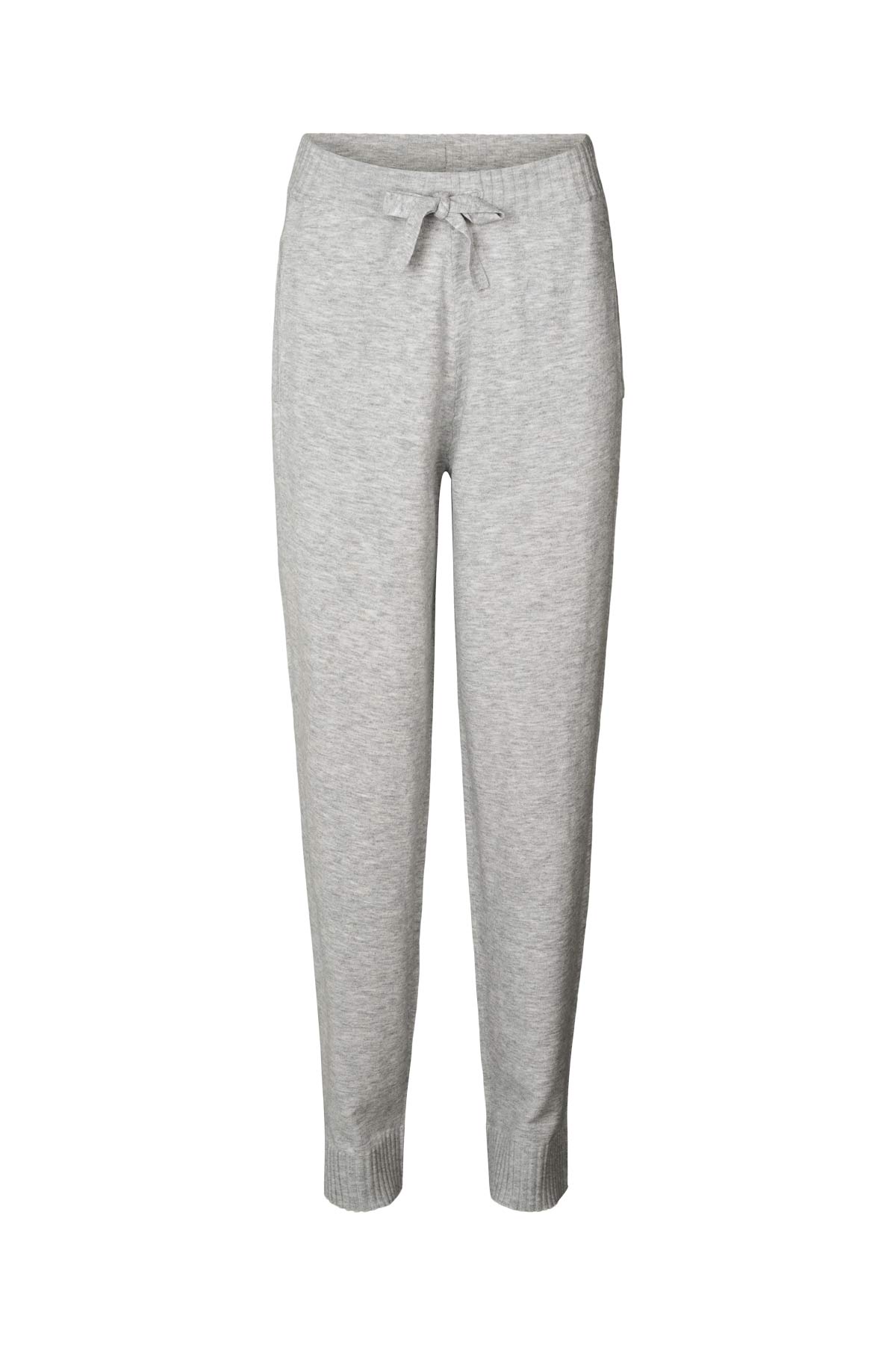 Jorun - Knit lounge pants I Grey melange 3 - Rabens Saloner