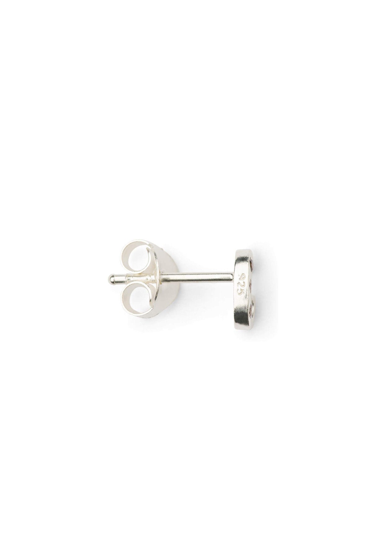 Diamond letter ear stud - Rabens Momento I Silver w/ Champagne diamond 20 - Rabens Saloner