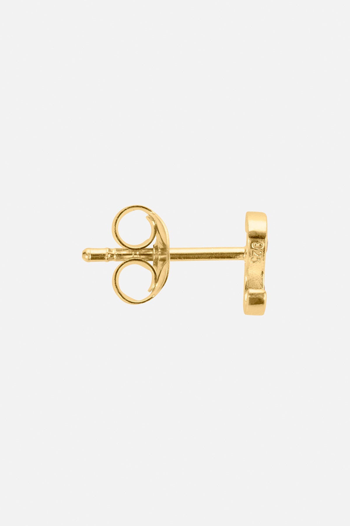 Diamond letter ear stud - Rabens Momento I Gold w/ Champagne diamond 2 - Rabens Saloner