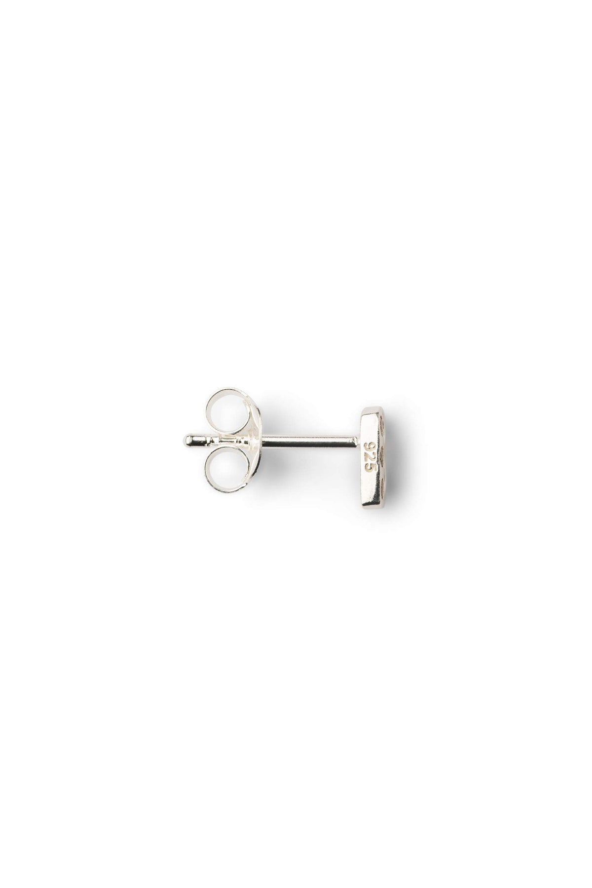 Diamond letter ear stud - Rabens Momento I Silver w/ Champagne diamond 10 - Rabens Saloner