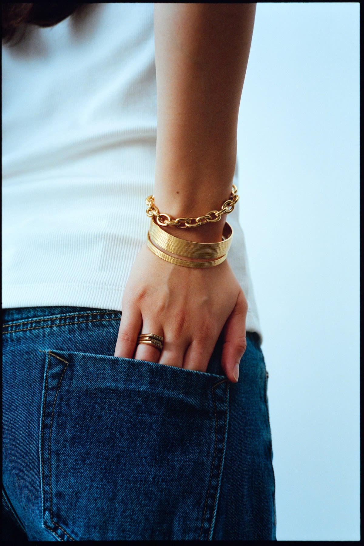 Chain bracelet - Rabens Momento I Gold 3 - Rabens Saloner