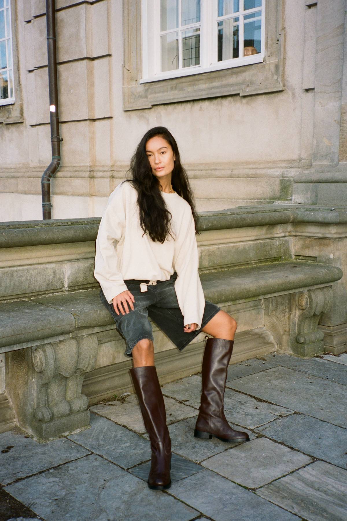 Marit - Leather riding boot I Dark Chocolate 1 - Rabens Saloner