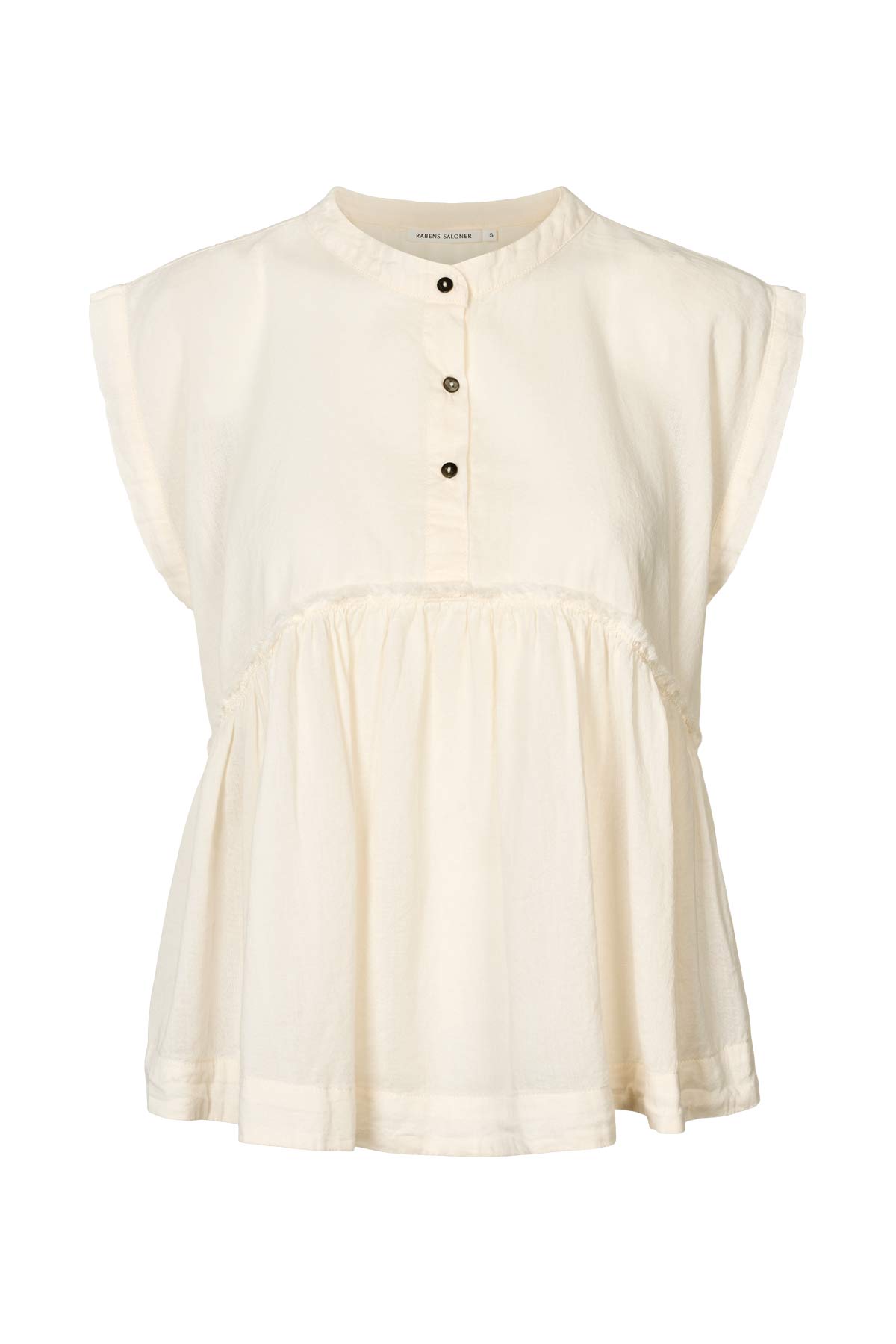 Deona - Cotton blouse I Bone Bone XS 6 - Rabens Saloner