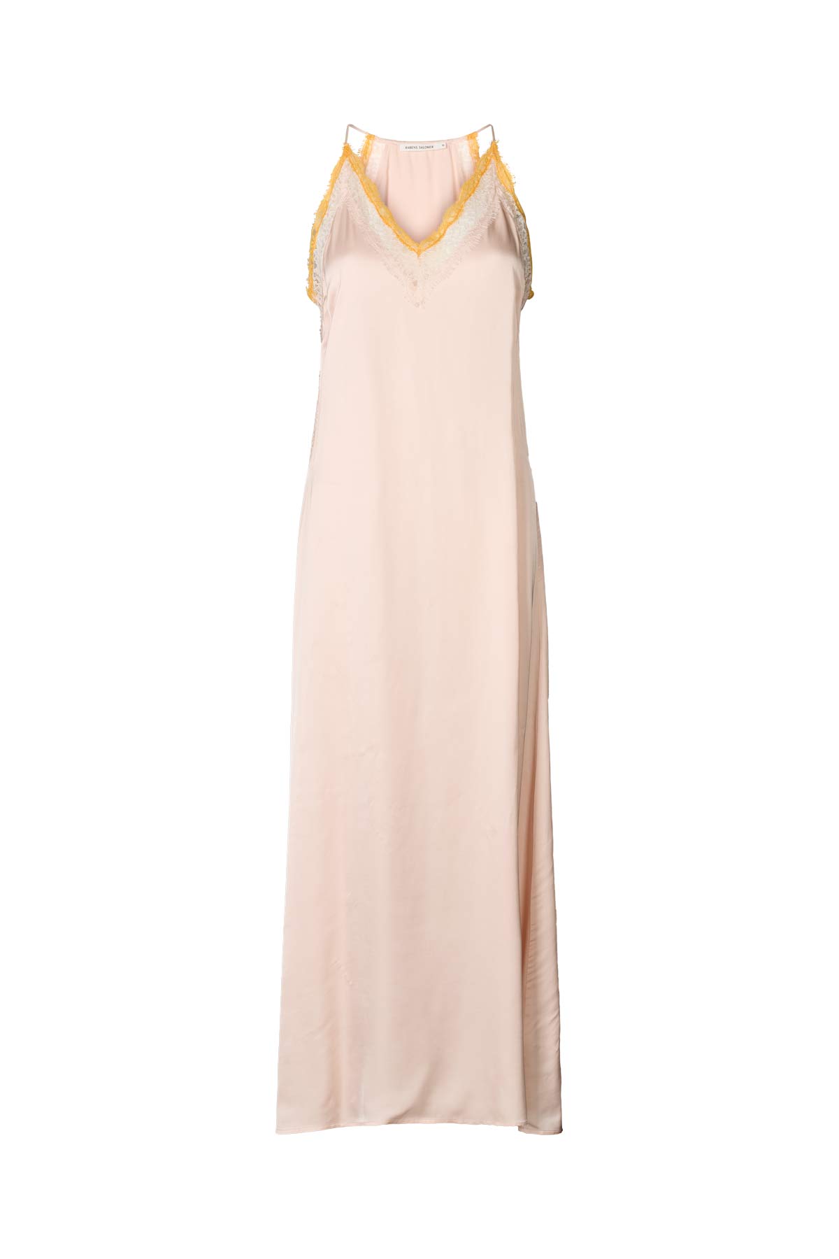 Chefira - Contrast lace camisole dress I Light rose 4 - Rabens Saloner