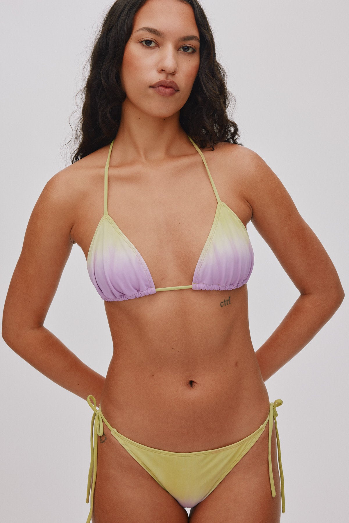 Merle - Fusion triangle top I Cognac grey combo 2 - Rabens Saloner