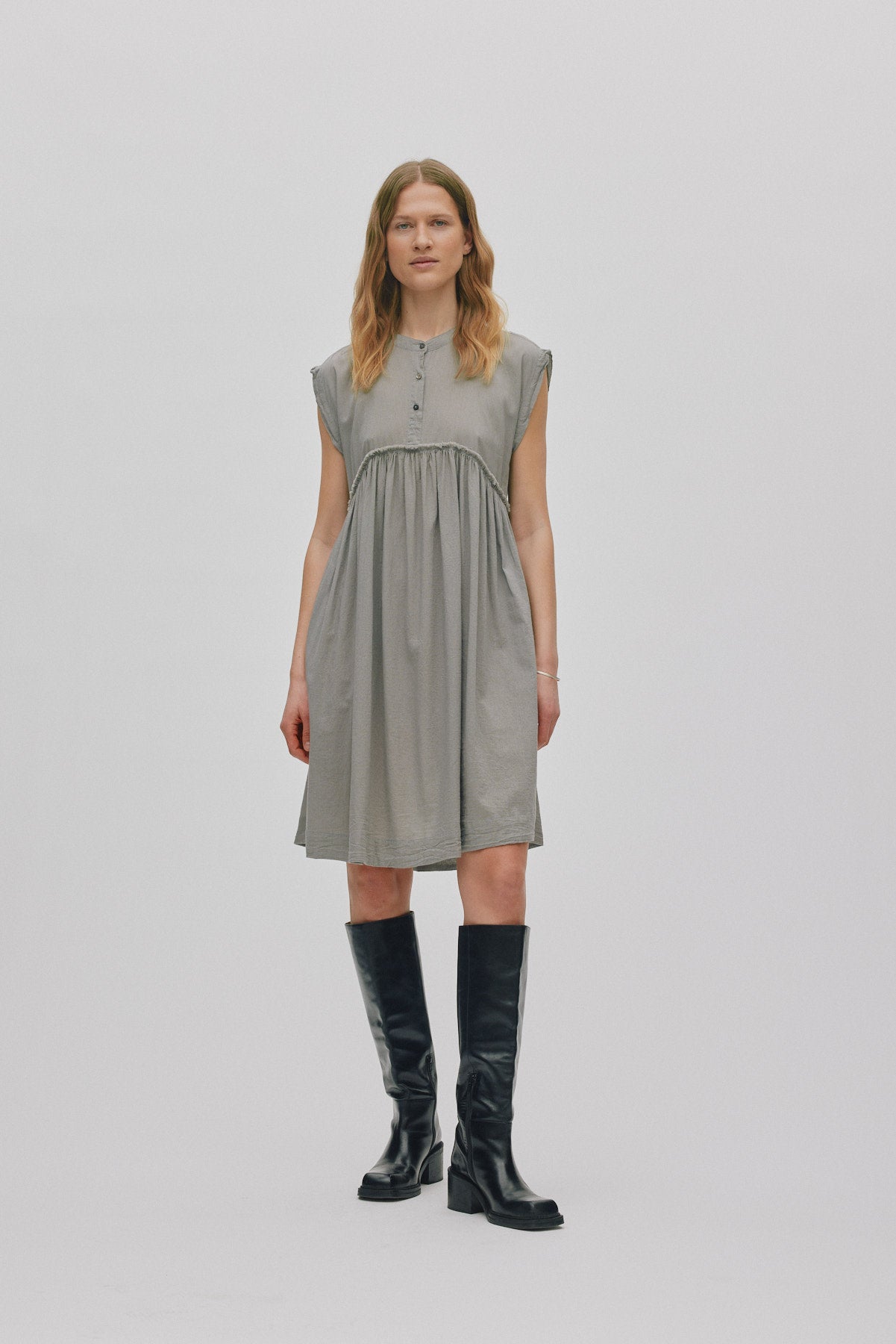 Devina - Cotton dress I Bone 3 - Rabens Saloner