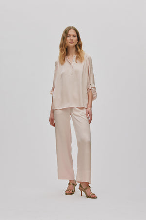 Lissy - Contrast lace shirt I Light rose Light rose XS 1 - Rabens Saloner