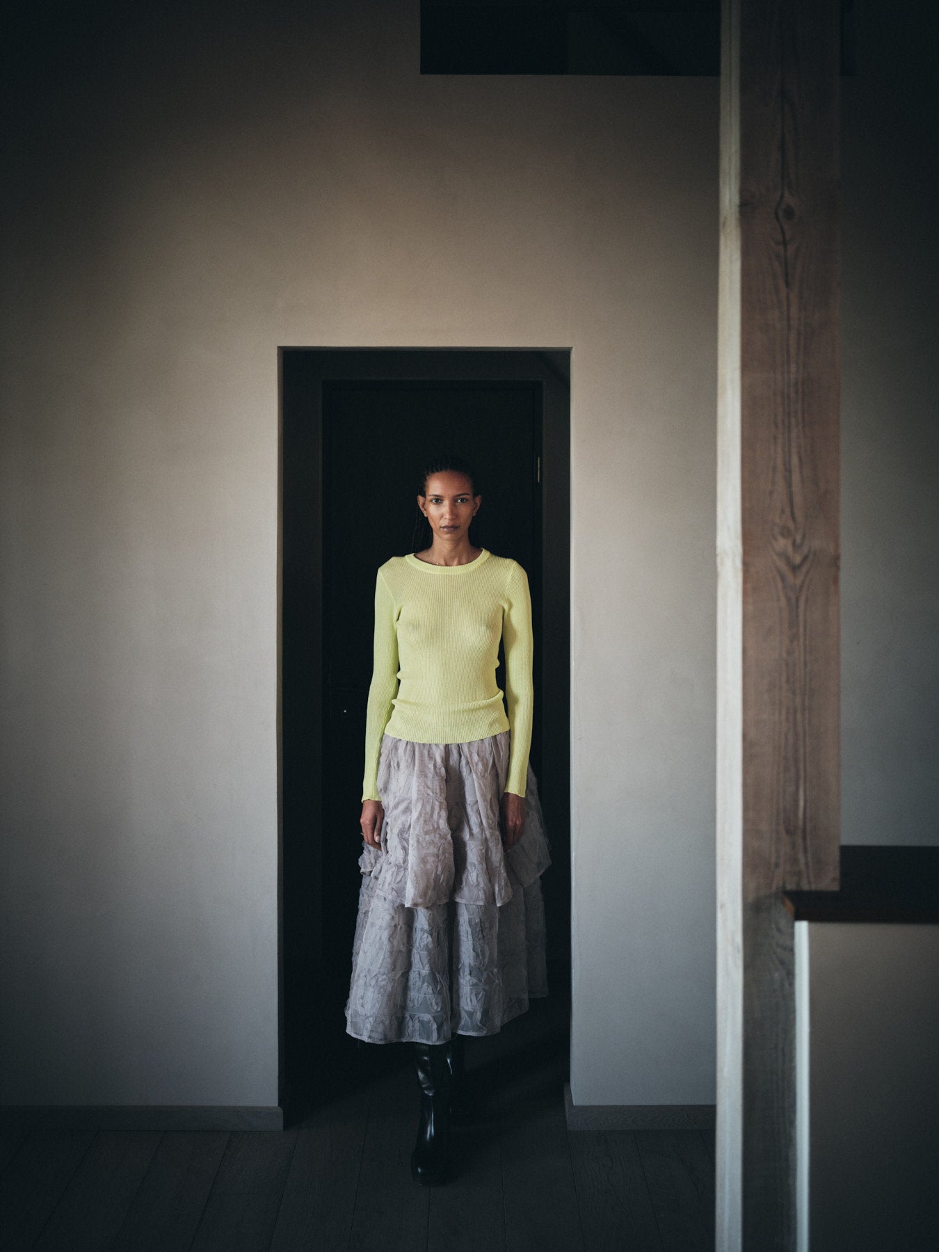Sibora - Splash netting skirt I Silver grey 14 - Rabens Saloner
