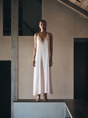 Chefira - Contrast lace camisole dress I Light rose Light rose XS 7 - Rabens Saloner