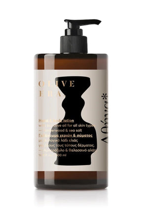 Hand And Body Lotion - Olive Era I Amberwood And Sea Salt Amberwood And Sea Salt 400 ML 1 - Rabens Saloner