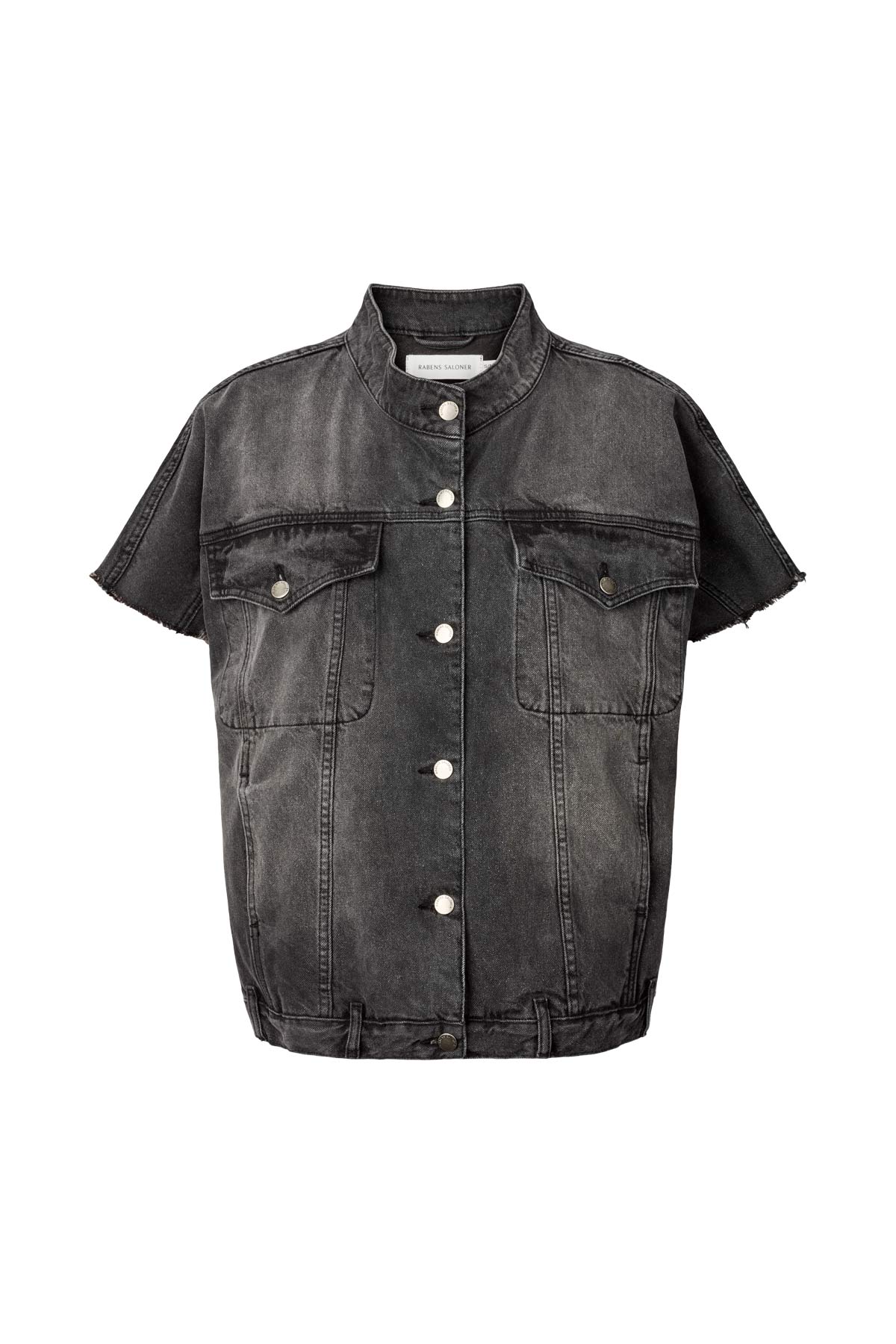 Mir - Denim vest jacket I Washed black denim Washed black denim XS/S 3 - Rabens Saloner