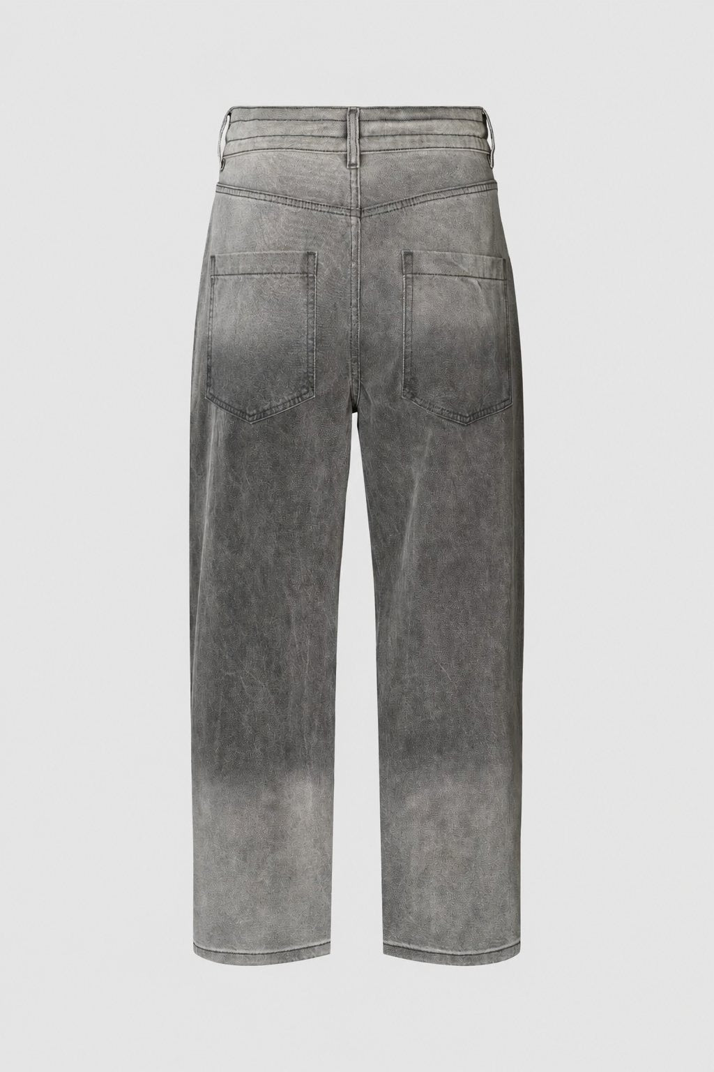 Beza - Grey denim drawstring pants I Washed grey 9 - Rabens Saloner