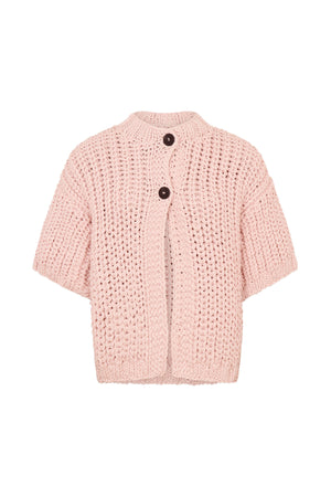 Alice - Rope knit cardigan I Blush Blush O/S 1 - Rabens Saloner